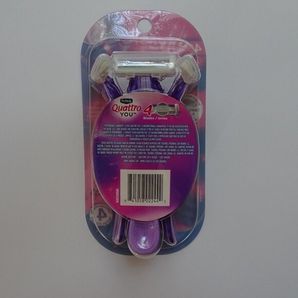 💰3/$25 SCHICK Quattro You 4-Pack Disposable Razors Sealed New - Picture 4 of 5